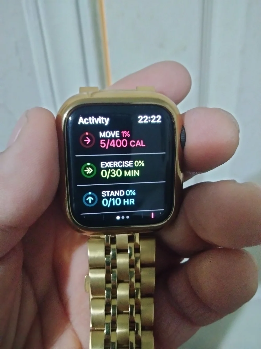 24K Gold Plated 44MM Apple Watch SERIES 4 Gold Links Band CUSTOM Free